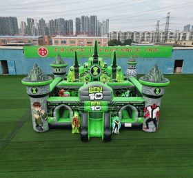 T5-3147 Castelo Inflável Tema Ben 10