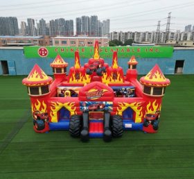 T5-3150 Castelo Inflável Tema Monstro Blaze