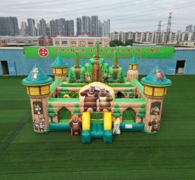T5-3156 Castelo Inflável com Tema dos Boonie Bears