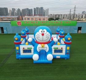 T5-3162 Castelo Inflável Temático Doraemon