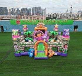 T5-3164 Castelo Inflável Tema Dora