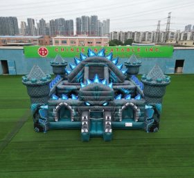 T5-3167 Castelo Inflável Temático Godzilla