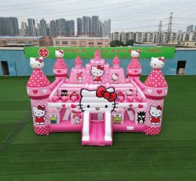 T5-3168 Castelo Inflável com Tema Hello Kitty