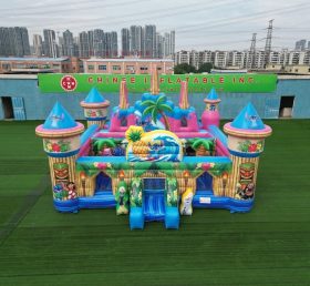 T5-3173 Castelo Inflável Tema Lilo & Stitch