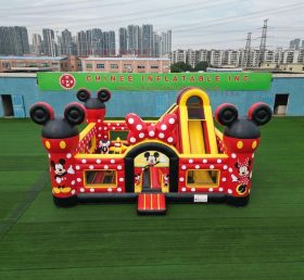 T5-3179 Castelo Inflável Temático Mickey & Minnie
