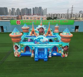 T5-3182 Castelo Inflável Tema Moana