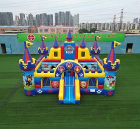 T5-3190 Castelo Inflável Tema Patrulha Canina