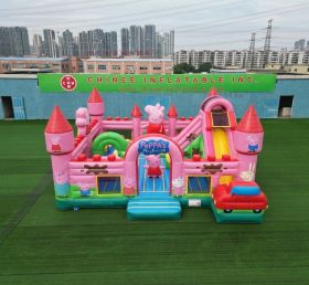 T5-3191 Castelo Inflável Tema Peppa Pig