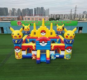 T5-3196 Castelo Inflável Tema Pokémon