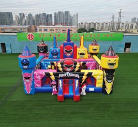 T5-3197 Castelo Inflável com Tema Power Rangers