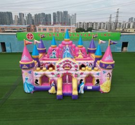 T5-3198 Castelo Inflável com Tema de Festas de Princesas