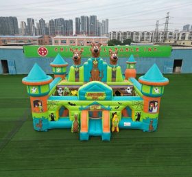 T5-3202 Castelo Inflável Temático Scooby-Doo