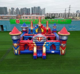 T5-3211 Castelo Inflável com Tema de Super-herói
