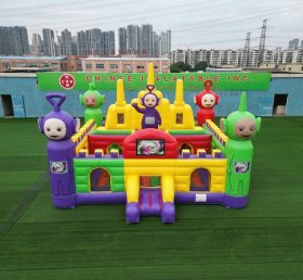 T5-3215 Castelo Inflável com Tema dos Teletubbies