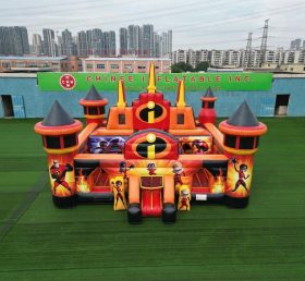 T5-3218 Castelo Inflável Tema Os Incríveis
