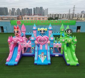 T5-3220 Castelo Inflável Temático das Meninas Superpoderosas