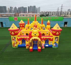 T5-3229 Castelo Inflável com Tema do Winnie The Pooh