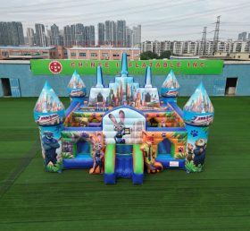 T5-3231 Castelo Inflável Tema Zootopia