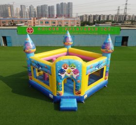 T5-3234 Castelo Inflável Tema Baby Shark