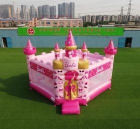 T5-3235 Castelo Inflável Tema Barbie