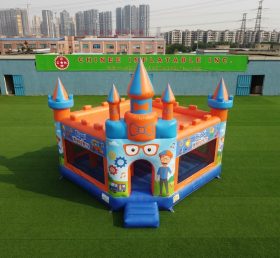 T5-3240 Castelo Inflável Tema Blippi Wonders