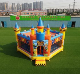 T5-3242 Castelo Inflável Tema Bob, o Construtor
