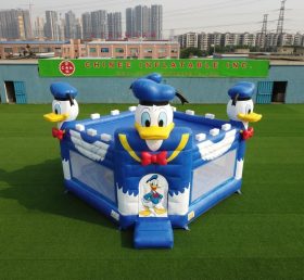 T5-3248 Castelo Inflável com Tema do Pato Donald