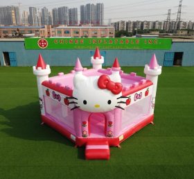 T5-3255 Castelo Inflável Tema Hello Kitty
