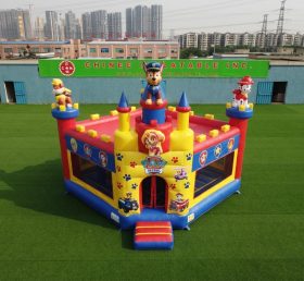 T5-3276 Castelo Inflável Tema Patrulha Canina