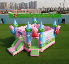 T5-3277 Castelo Inflável Tema Peppa Pig