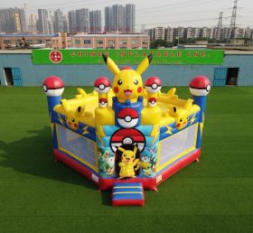 T5-3279 Castelo Inflável Tema Pokémon