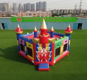 T5-3281 Castelo Inflável com Tema Power Rangers