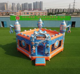 T5-3284 Castelo Inflável Tema Rusty Rivets