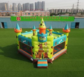 T5-3285 Castelo Inflável com Tema Scooby-Doo