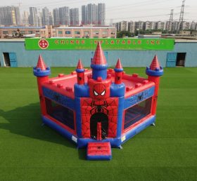 T5-3292 Castelo Inflável Tema Homem-Aranha