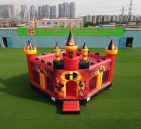 T5-3299 Castelo Inflável Tema Os Incríveis