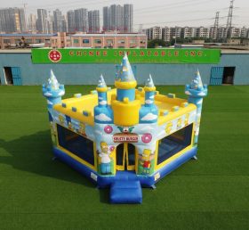 T5-3302 Castelo Inflável Temático dos Simpsons