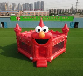 T5-3304 Castelo Inflável com Tema Tickle Me Elmo