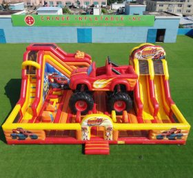 T6-6886 Parque Inflável com Tema Blaze Monster