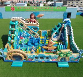 T6-6923 Diversão Inflável com Tema Moana
