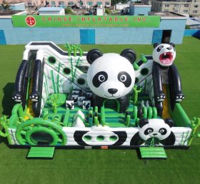 T6-6927 Parque de Diversões Inflável com Tema de Panda