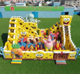 T6-6941 Parque Inflável com Tema SpongeBob