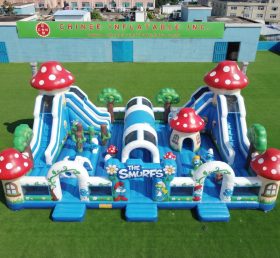 T6-6951 Parque Temático Inflável dos Smurfs