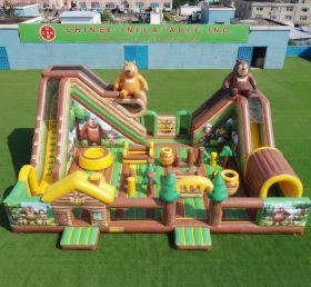T6-6971 Parque Inflável com Tema Ursos Boonie