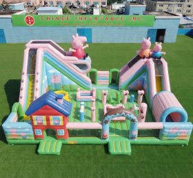 T6-7005 Parque de Diversões Inflável com Tema Peppa Pig