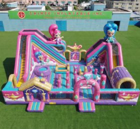 T6-7016 Parque Inflável com Tema Shimmer & Shine