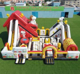 T6-7018 Parque Inflável com Tema Snoopy