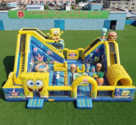 T6-7021 Parque Inflável Tema Bob Esponja