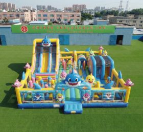 T6-7046 Diversão Inflável com Tema Baby Shark