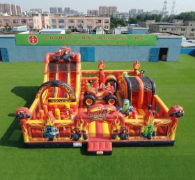 T6-7051 Parque Inflável com Tema Blaze Monster